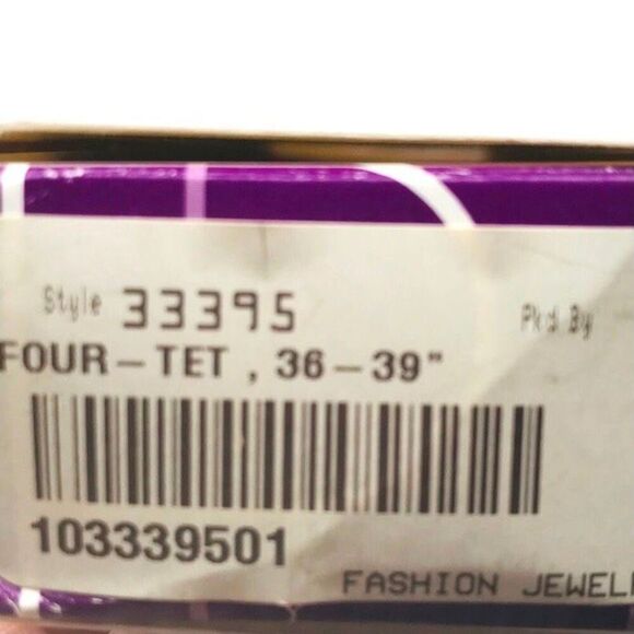 Lia Sophia "Four Tet" Long Matte Gold Tone Necklace - Picture 7 of 7